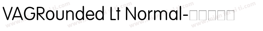 VAGRounded Lt Normal字体转换
